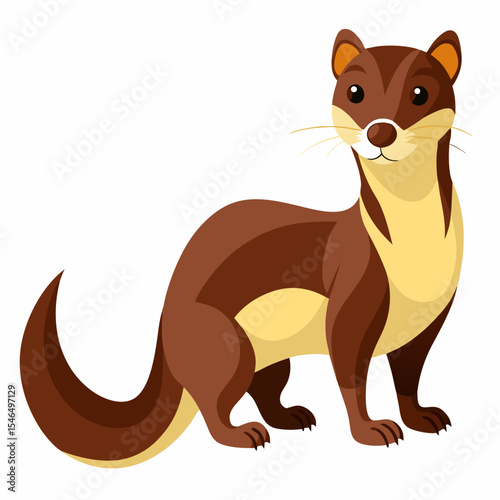 vector illustration of cartoon dog