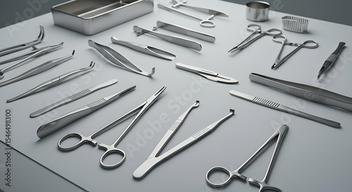 Surgical Instruments on a Sterile Table