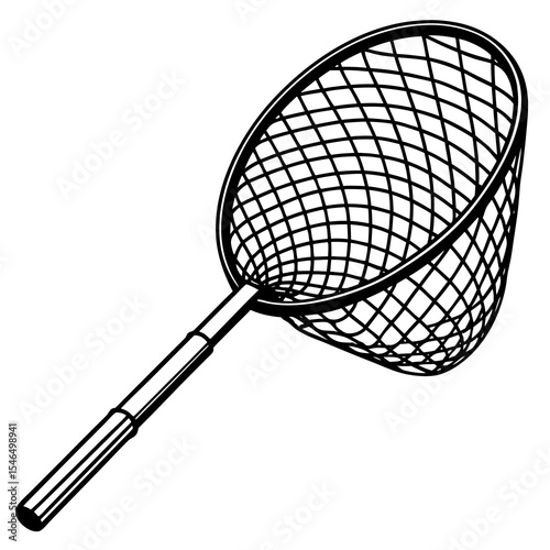 Fishing net isolated on white background