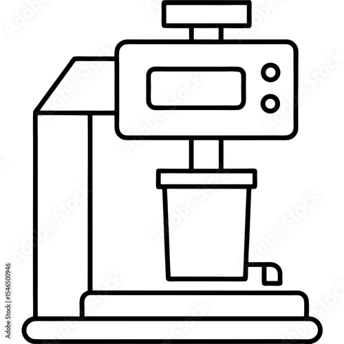 X-ray Machine line art vector