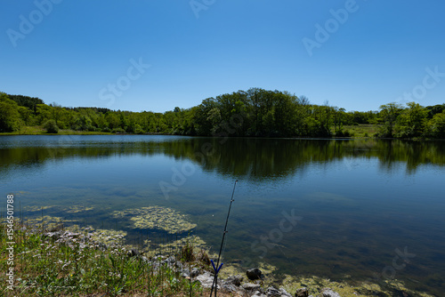 fishing in the lake
