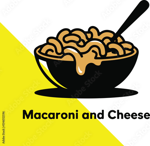 Creamy Mac and Cheese Served Fresh in a Bowl – Savory Macaroni and Cheese with a Spoon Ready to Dive In – A Warm Bowl of Classic Macaroni and Cheese