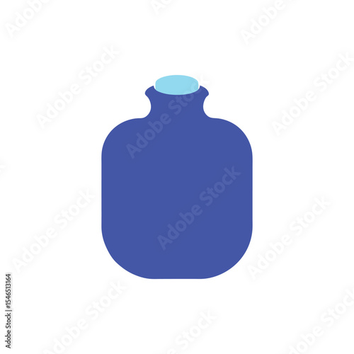 Hot water bottle vector art illustration