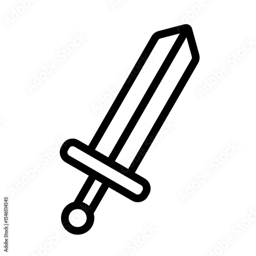 sword icon vector illustration. Mediaeval and fantasy game icons.