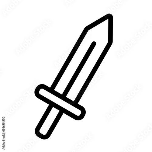 Metal sword icon vector illustration. Medieval war icon illustrations.