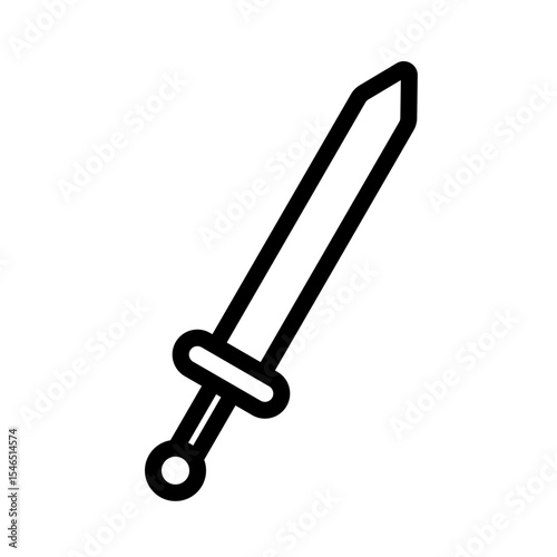 Long sword icon vector illustration.
