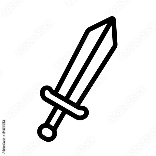 vector illustration of a sword.