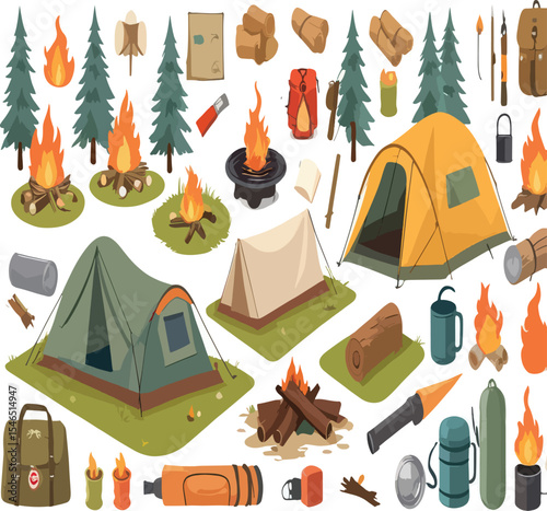 Camping and Outdoor Adventure Gear Collection