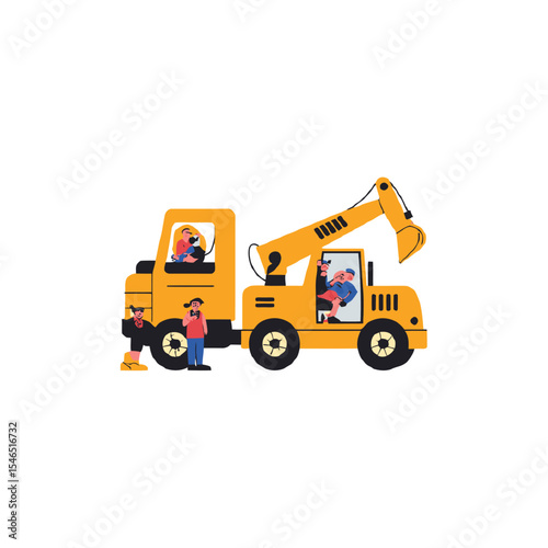 toy truck isolated on white