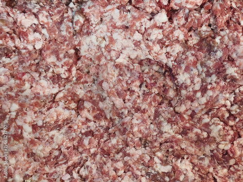 Fresh raw ground pork or minced pork
