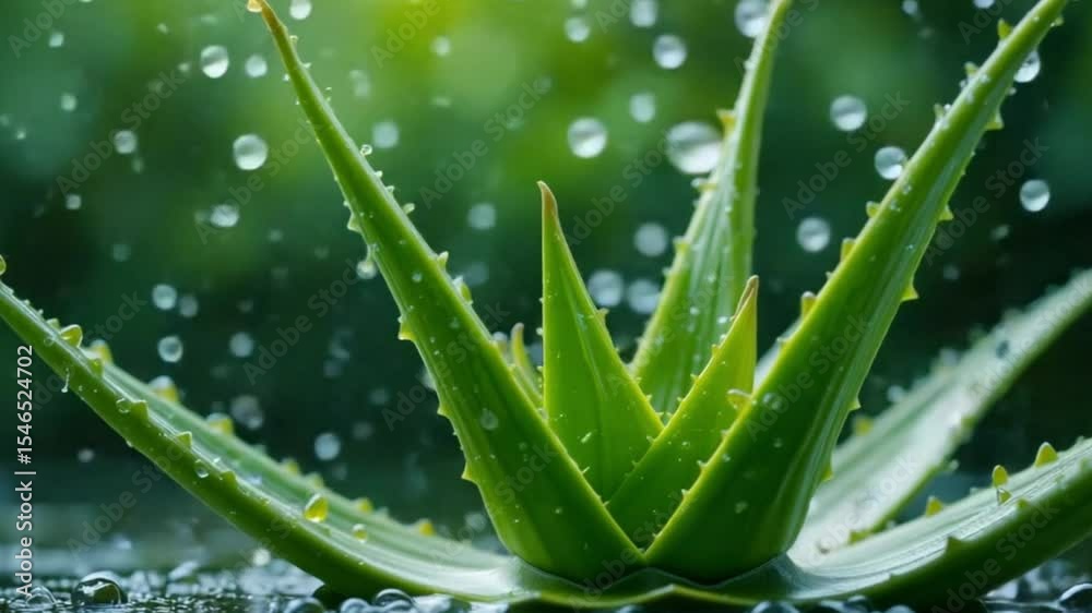Aloe Vera Plant Macro Close-Up, Succulent Leaf with Water Droplets – 4K HD Video Footage Download – Organic Greenery, Sharp Focus, Nature Detail, Realistic Texture Aloe Vera Plant Macro Close-Up, Succulent Leaf with Water Droplets – 4K HD Video Footage Download – Organic Greenery, Sharp Focus, Nature Detail, Realistic Texture