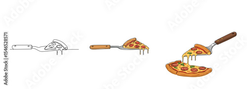 Set of pizza spatulas displaying various designs and styles  