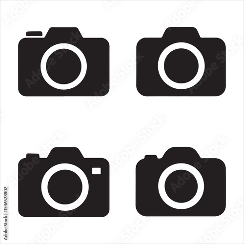 set of photo cameras