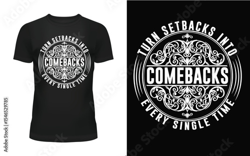 Modern typographic text t shirt design vector