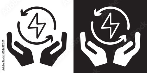 Energy Efficiency Icons.  Vector illustration. EPS 10/AI