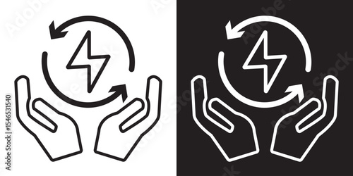 Energy Efficiency Icons.  Vector illustration. EPS 10/AI