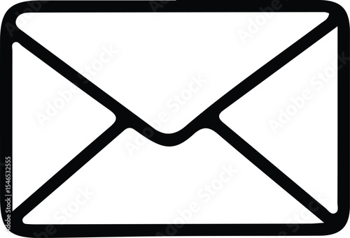 Minimalist Stylized Envelope Icon