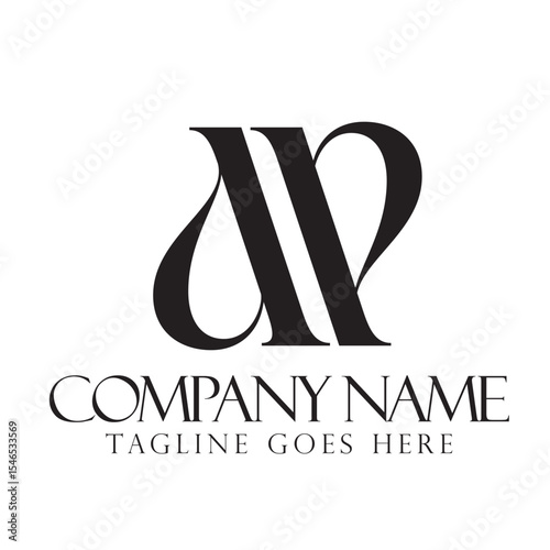 Letter AP or PA Luxury Vector Logo Design for Fashion, Jewelry, and Boutique. 標誌設計, ロゴデザイン, Diseño de logotipo