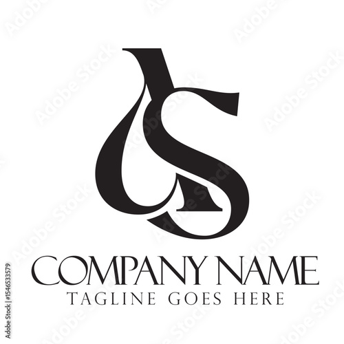 Letter AS or SA Luxury Vector Logo Design for Fashion, Jewelry, and Boutique. 標誌設計, ロゴデザイン, Diseño de logotipo