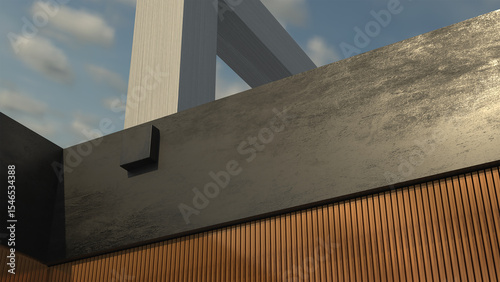mockup billboard signboard lath wooden background empty blank poster banner texture advertisement marketing sale show promotion marketing street mockup grunge frame commercial media fashionable sale 