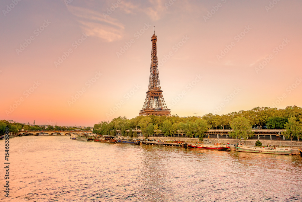 Naklejka premium The Eiffel Tower in Paris