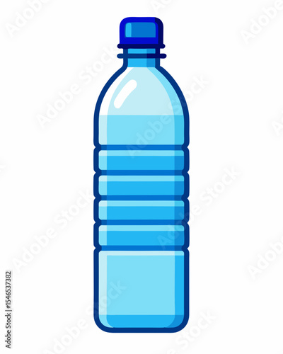 Plastic bottle of water illustration