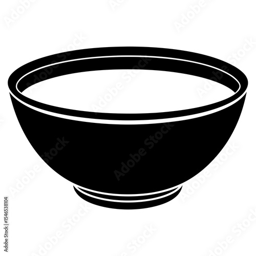 Empty bowl isolated on white background