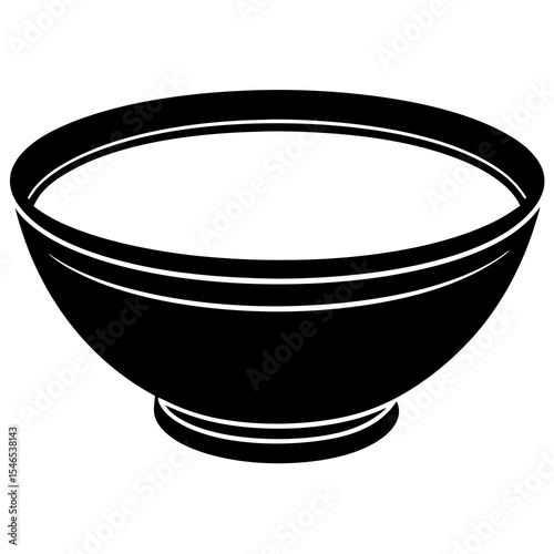 Empty bowl isolated on white background