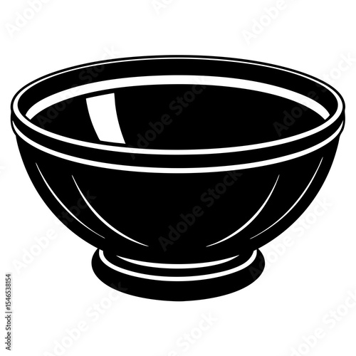 Empty bowl isolated on white background