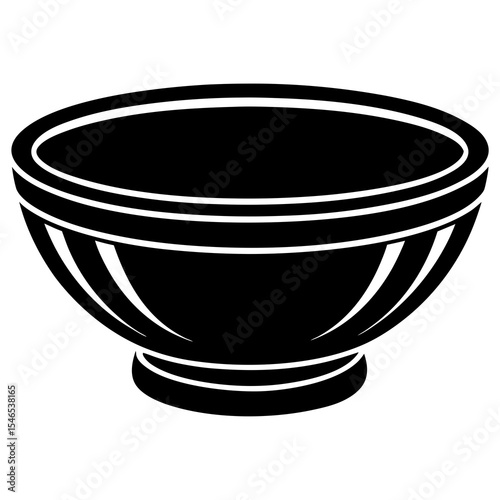 Empty bowl isolated on white background
