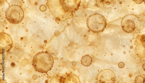 Retro Coffee Cup Ring Stain Background