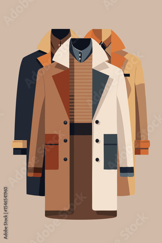 Stylish autumn winter coats and sweater collection