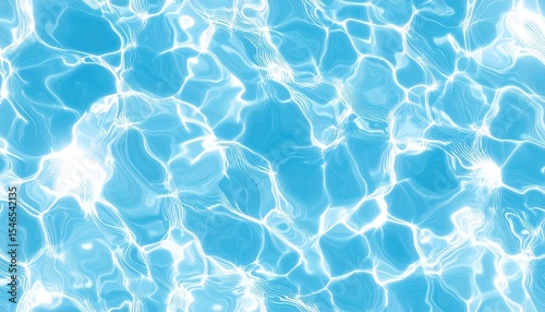 Bright Tropical Pool Water Surface Pattern
