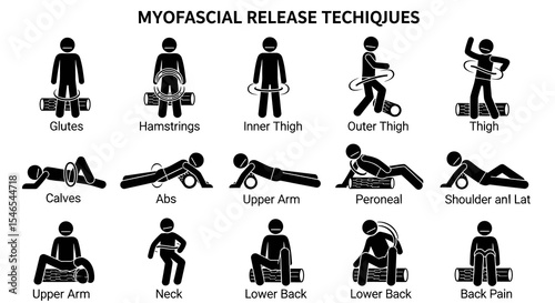 Myofascial Release Techniques: Illustrated Guide to Self-Massage using Foam Roller