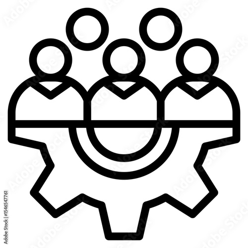 Workforce icon in vector illustration
