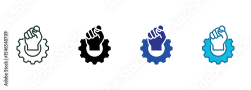 Assertiveness Icon Set Multiple Style Of