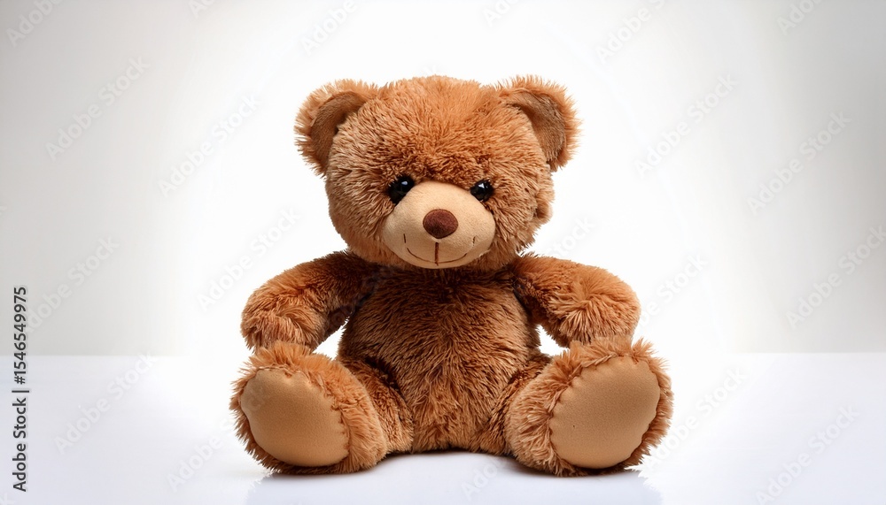 Obraz premium brown teddy bear on white background