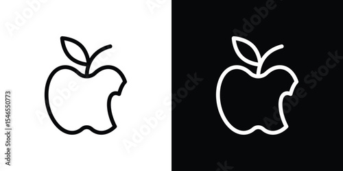 Organic waste icon in black. flat graphic vector icon