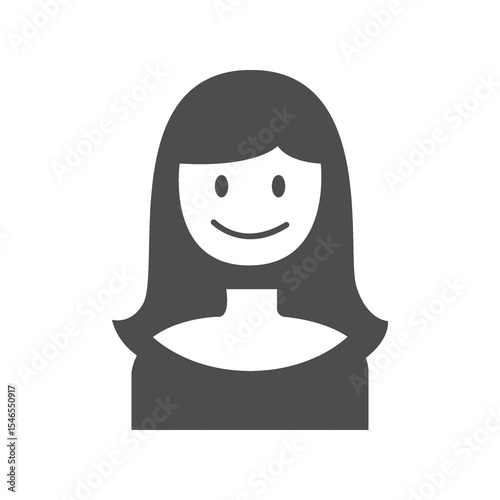 Flat illustration in grayscale. Avatar, user profile, person icon, gender neutral silhouette, profile picture. Suitable for social media profiles, icons, screensavers and as a template.