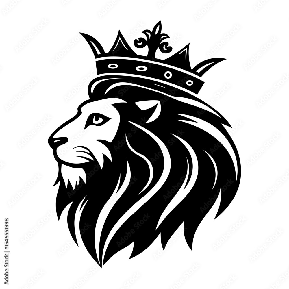 Obraz premium Lion king logo and icon vector