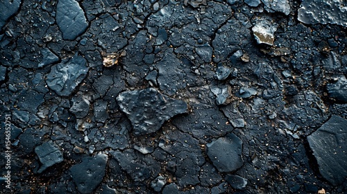 Wallpaper Mural asphlt background with cracks and stones, gray background Torontodigital.ca