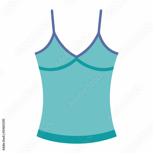 Minimal Camisole Vector – White Background