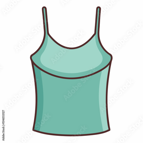 Minimal Camisole Vector – White Background