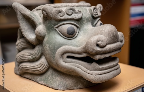 CT scanning of Tang dynasty dragon-head relic in archaeology lab for restoration and preservation