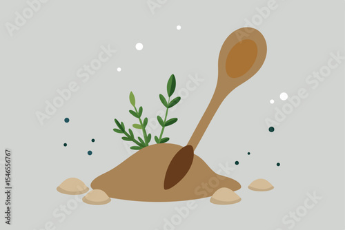 wooden spoon and fork