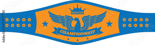 Championship belt vector, Clipart, Silhouette, Vector, icons, illustration, design.