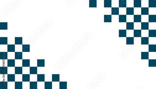 Сheckerboard frame background. Heckered pattern