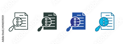 Topics Icon Set Multiple Style Of