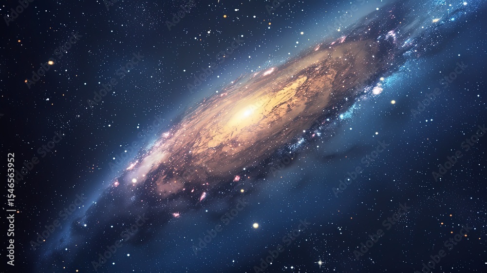 Fototapeta premium galaxy background, stars in the dark space, galaxy on dark background