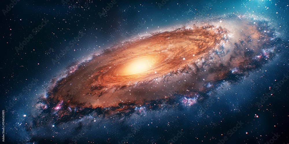 Fototapeta premium galaxy background, stars in the dark space, galaxy on dark background